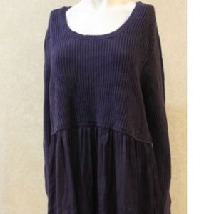 Style&Co Petite Mixed-Media Sweater PXS